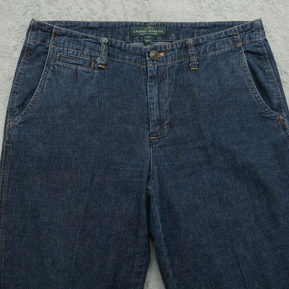 Ralph Lauren Jeans Women's 10 Blue Mid-Rise Newbury Denim Cropped 25.5" Inseam - Picture 12 of 14